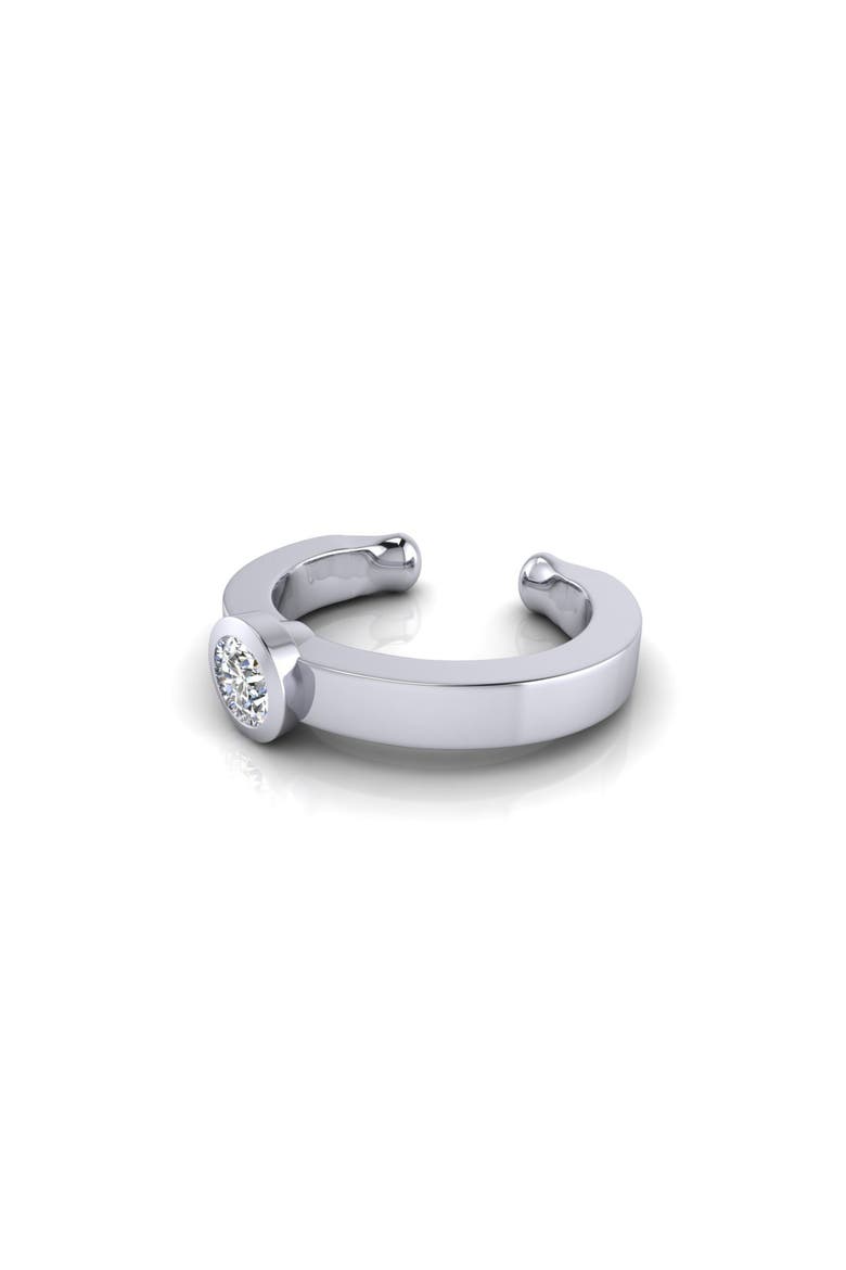 Cyclops Ear Cuff, Main, color, Silver