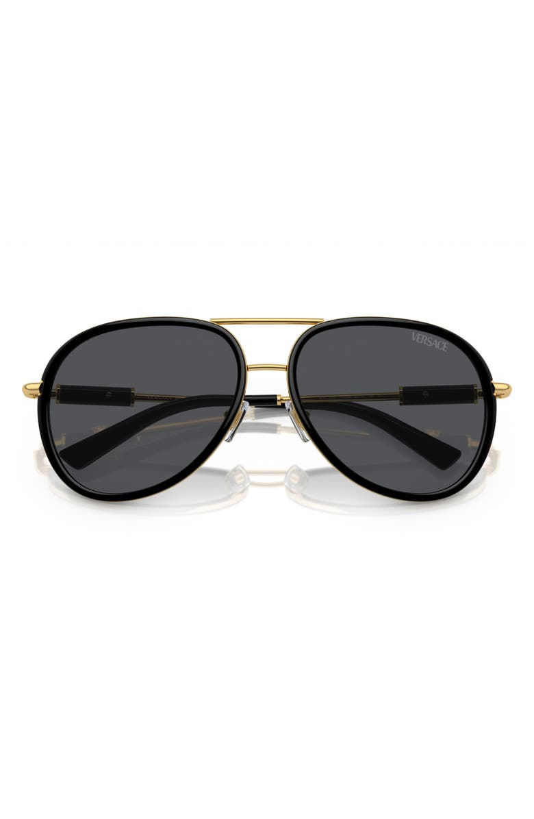 Versace 60mm Pilot Sunglasses, Alternate, color,