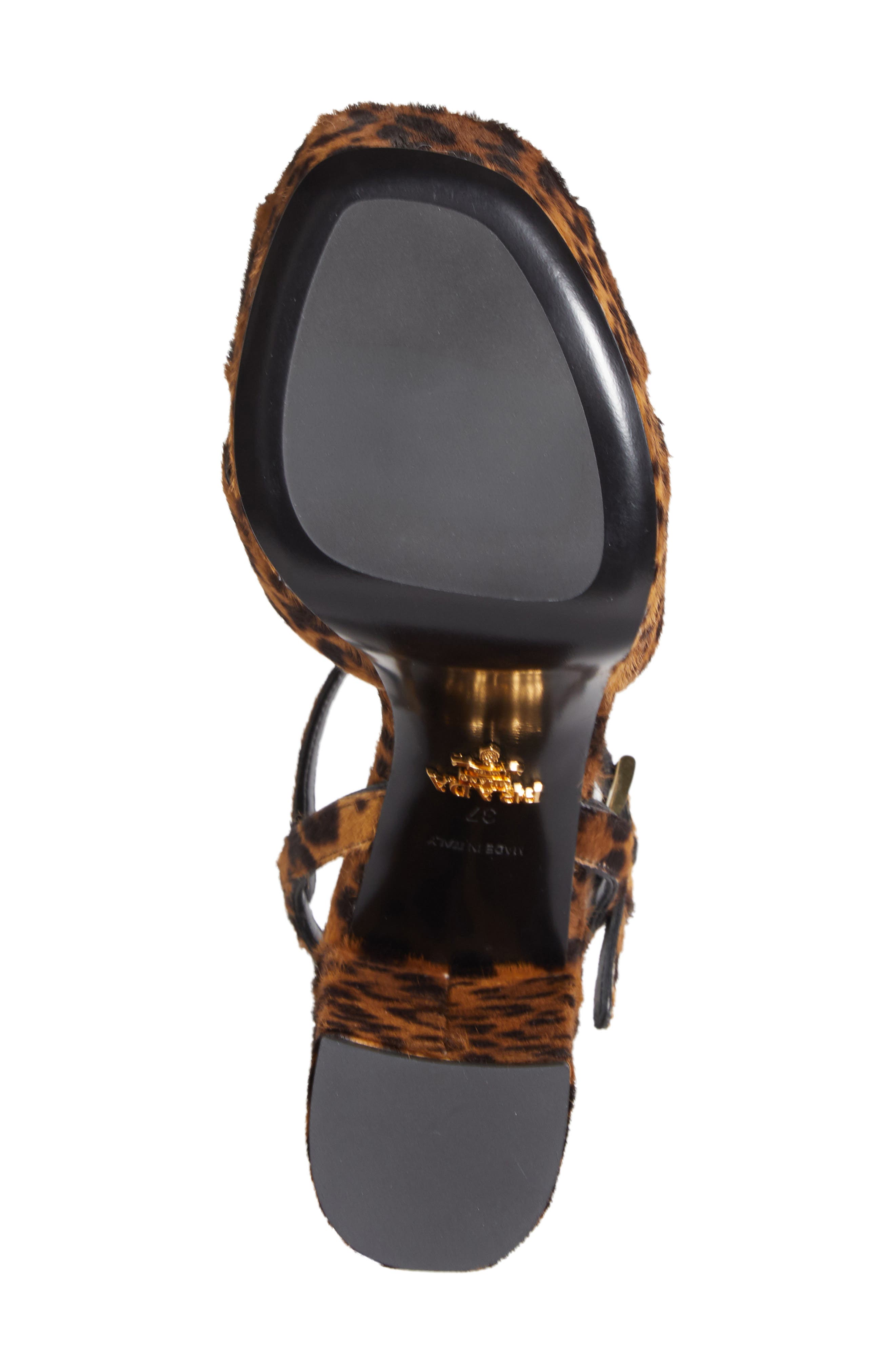 Genuine Calf Hair Platform Sandal, Alternate, color, MIELE