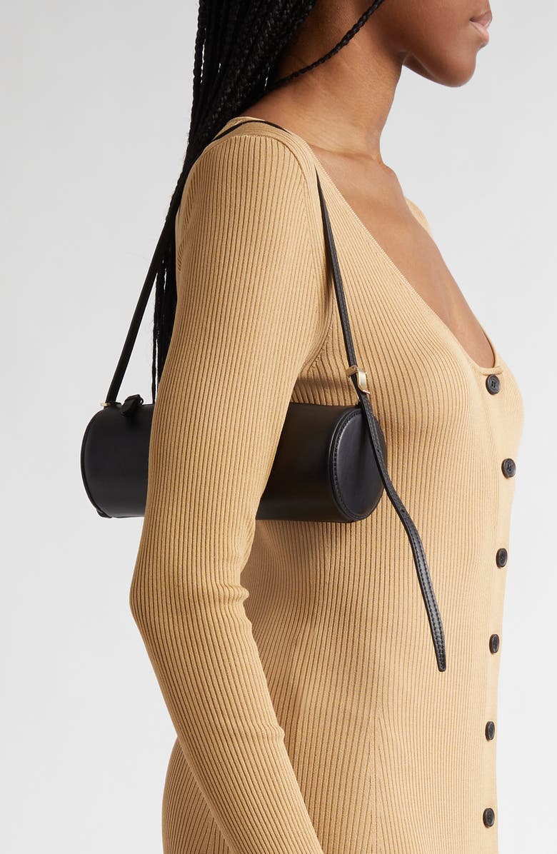 Proenza Schouler Mini Silo Shoulder Bag, Alternate, color, Black