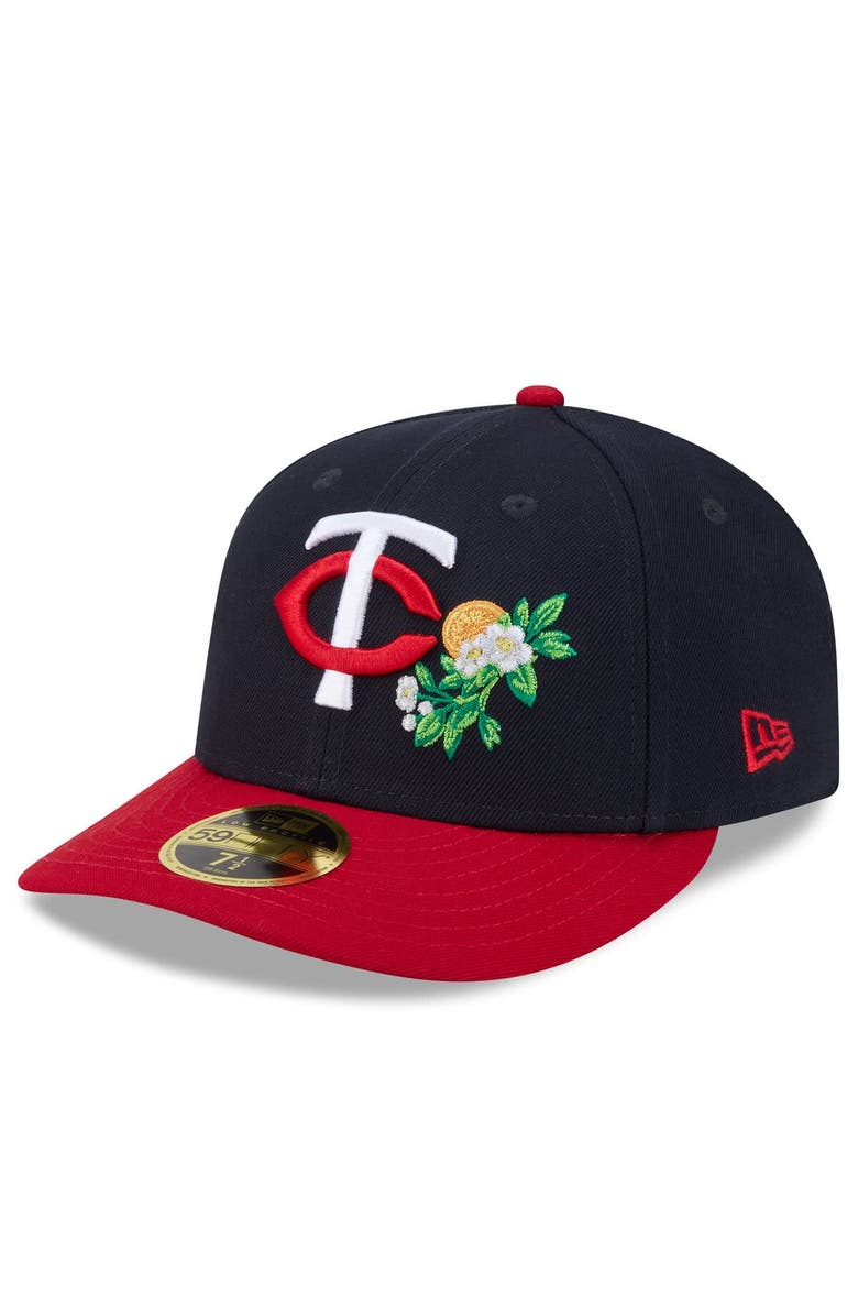 New Era Men's New Era Navy/Red Minnesota Twins 2026 Spring Training Low Profile 59FIFTY Fitted Hat, Alternate, color, Navy