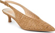 Dolce Vita Alenna Perf Slingback Pointed Toe Kitten Heel Pump