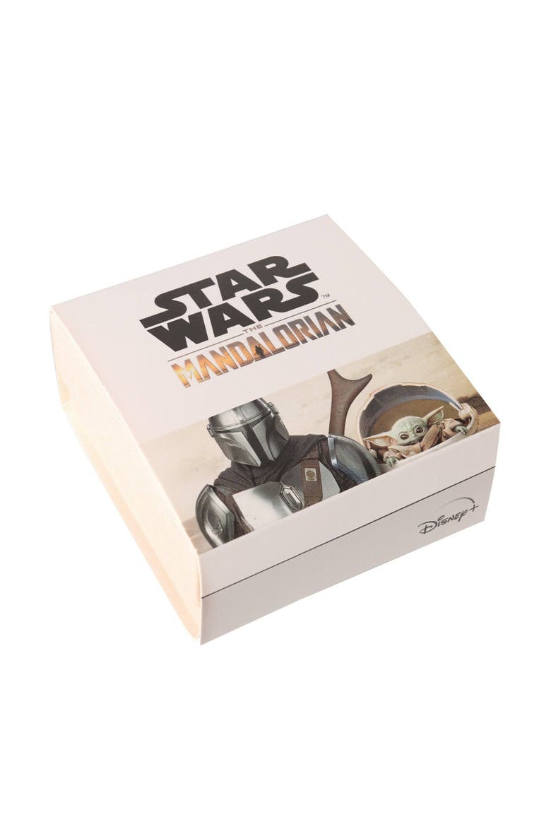 Boba Fett Helmet Pendant Necklace, 22" Box Chain, Alternate, color, Silver