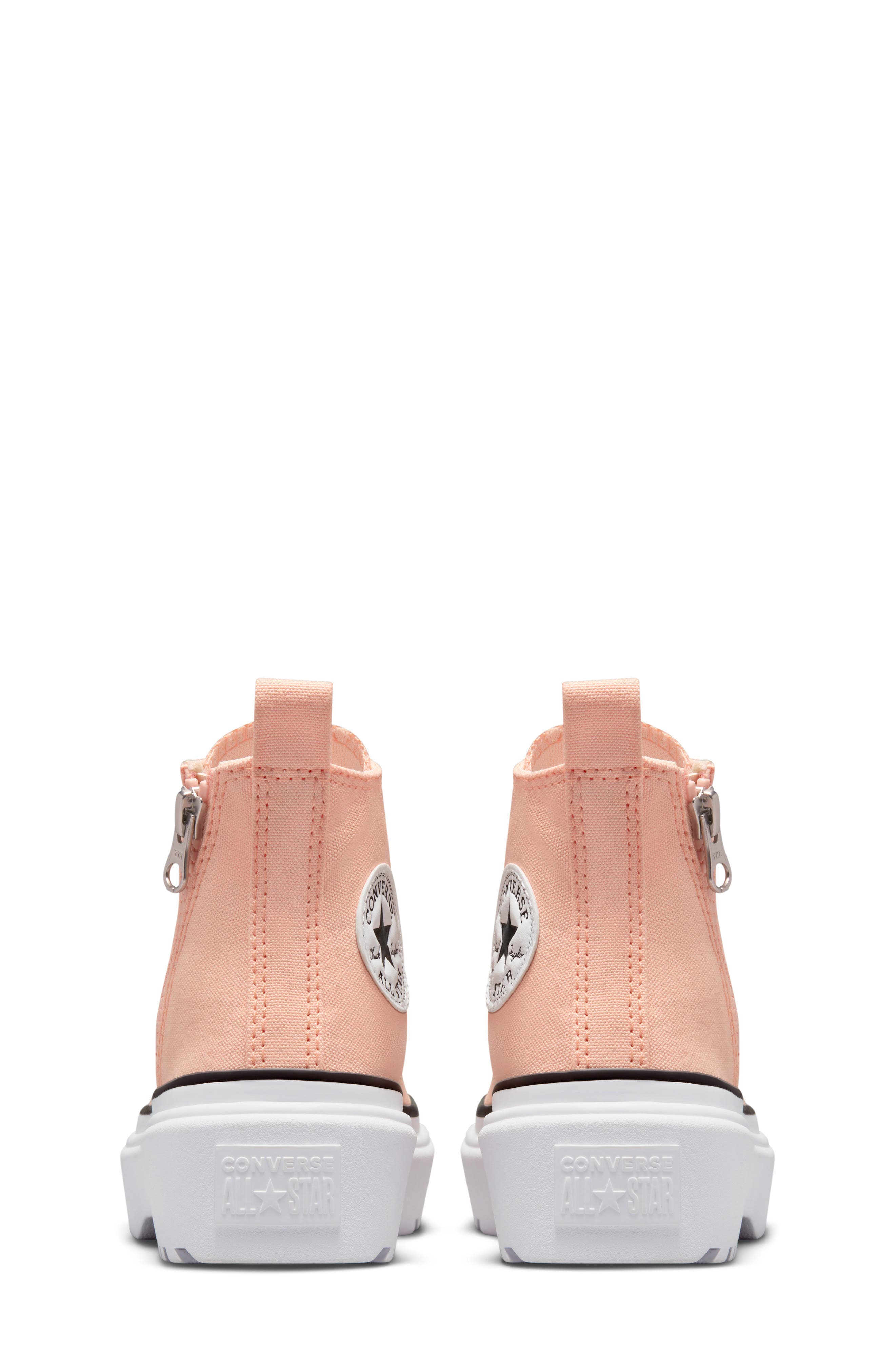 Converse Kids' Chuck Taylor<sup>®</sup> All Star<sup>®</sup> Lugged High Top Sneaker, Alternate, color, Cheeky Coral/ White/ Black