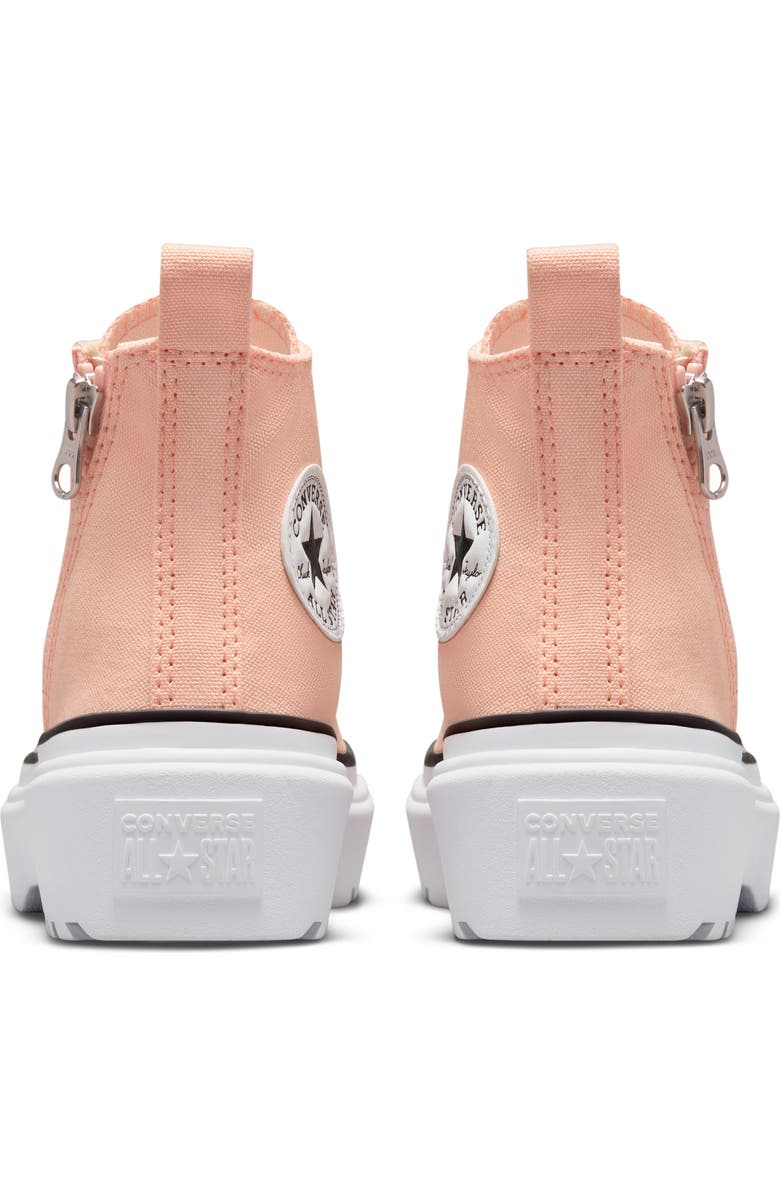 Converse Kids' Chuck Taylor<sup>®</sup> All Star<sup>®</sup> Lugged High Top Sneaker, Alternate, color, Cheeky Coral/ White/ Black