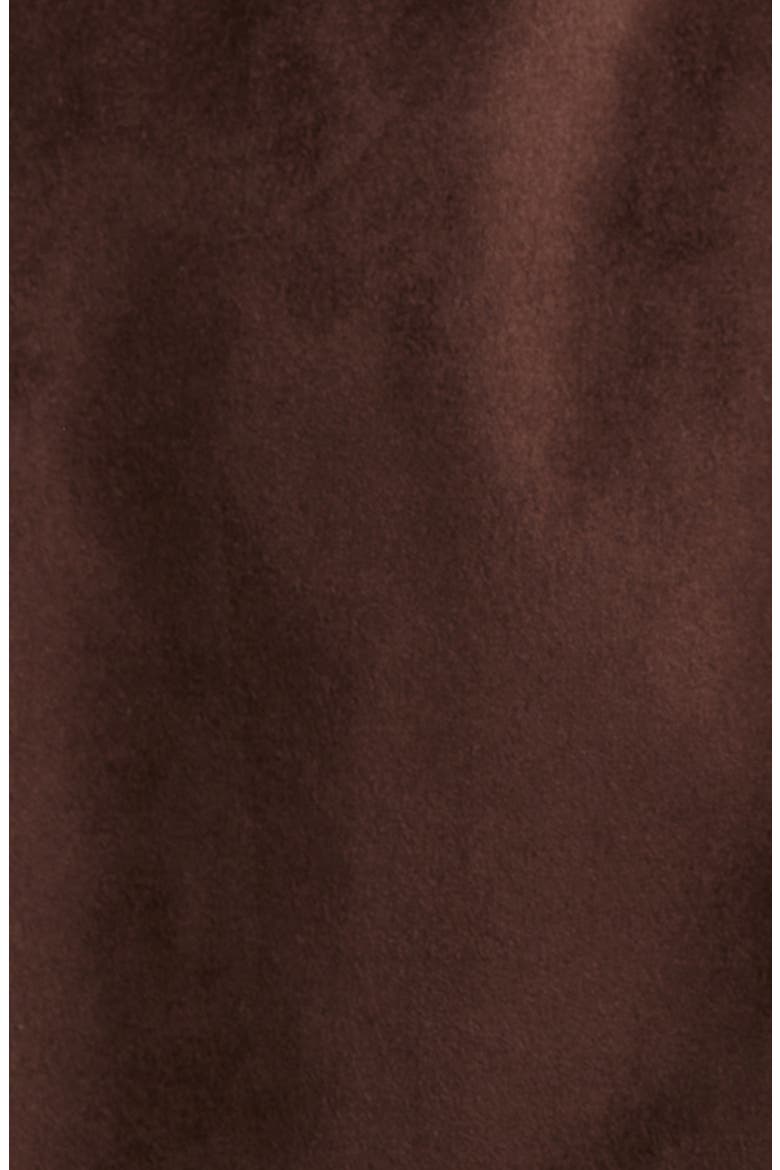 Belted Double Breasted Faux Leather Trench Coat, Alternate, color, CHOCOLATE