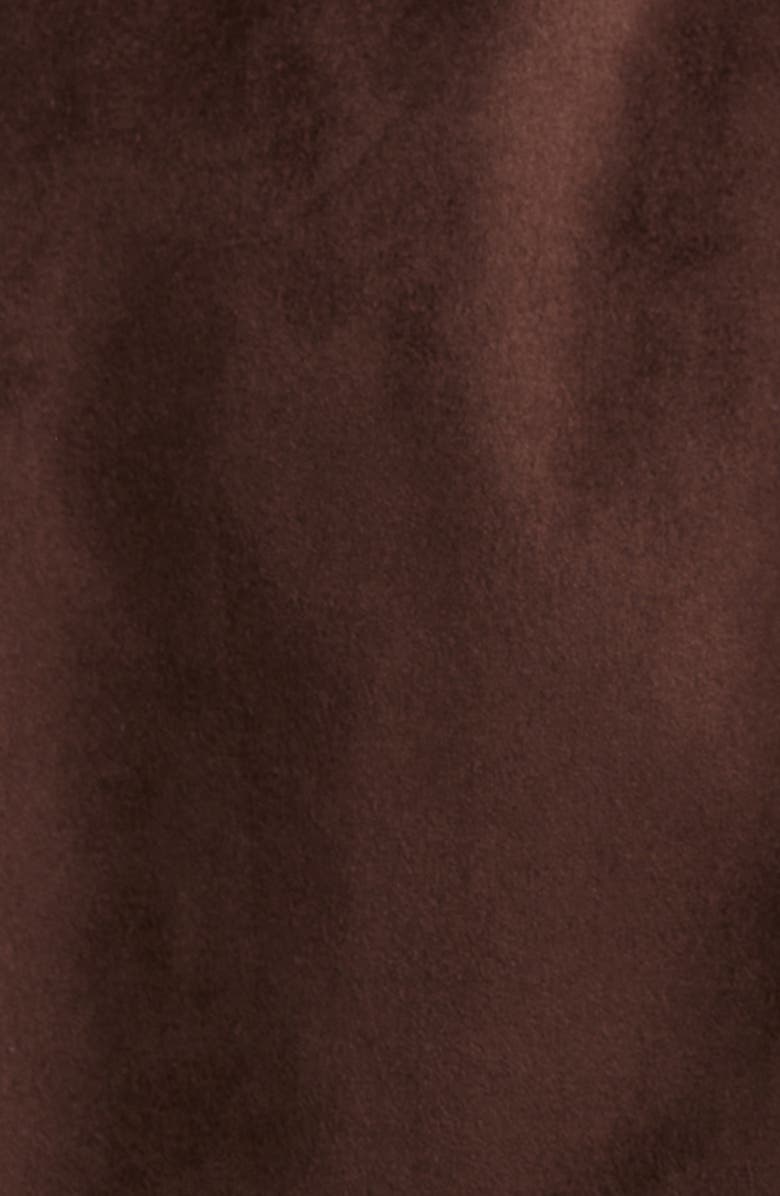 BCBG Belted Double Breasted Faux Leather Trench Coat, Alternate, color, Chocolate