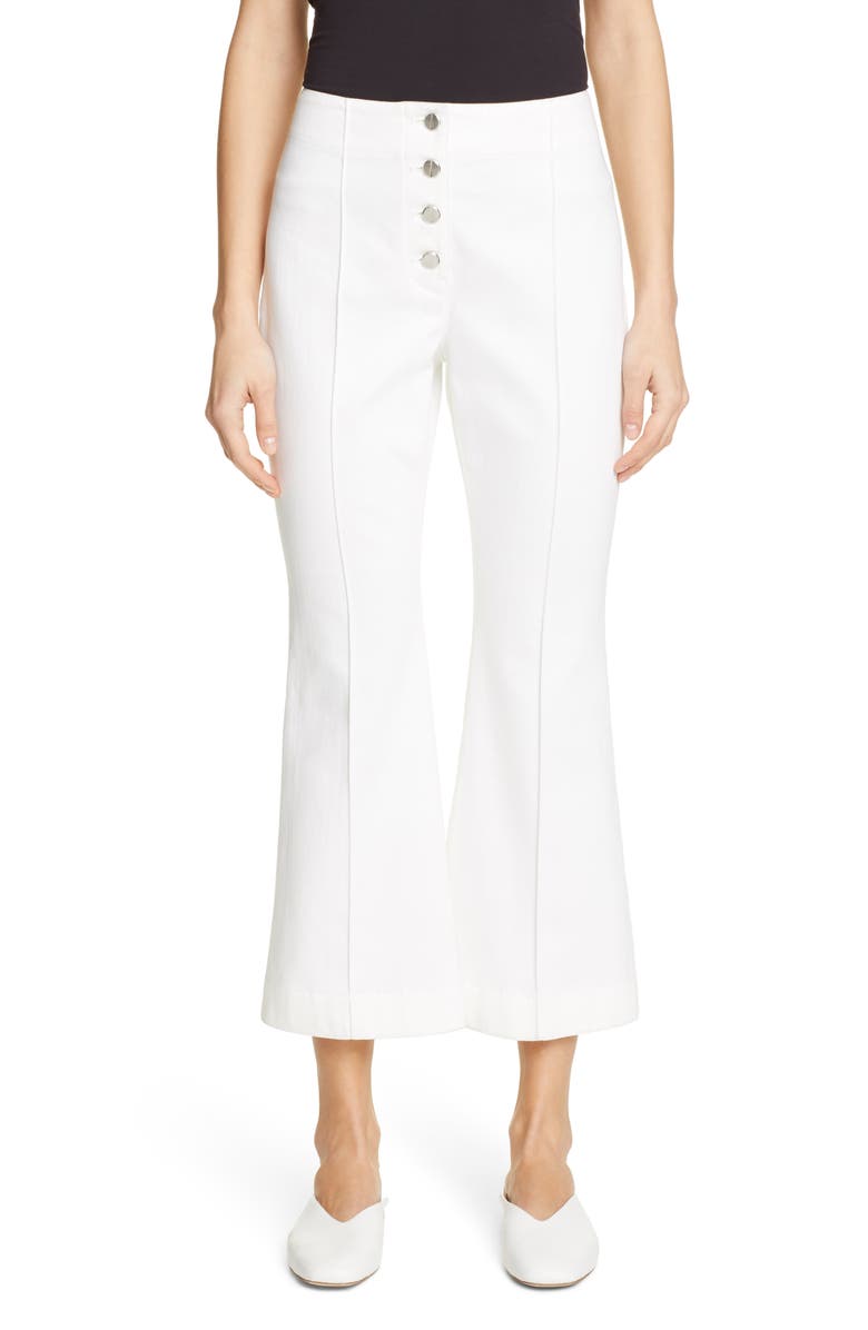 Rosetta Getty Crop Flare Jeans, Main, color,