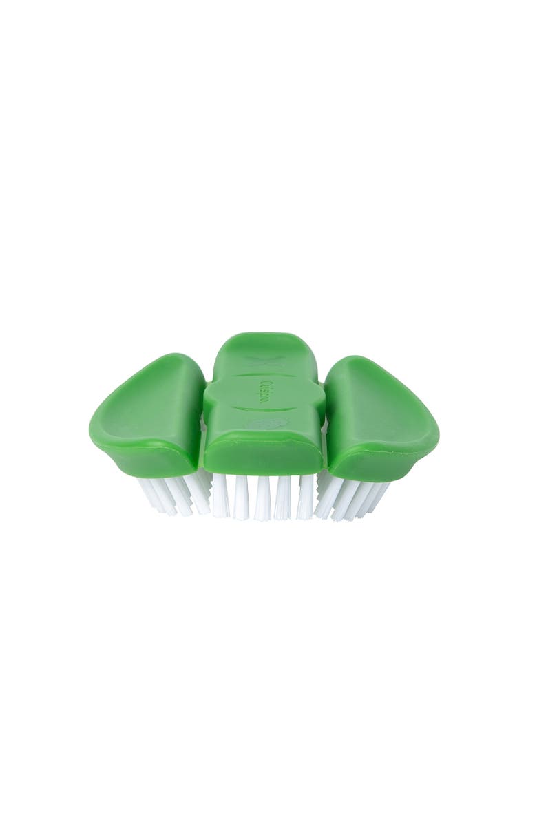 CUISIPRO Vegetable Cleaning Brush 2 Pack, 3.5", 1 Soft 1 Hard, Alternate, color, Multicolored