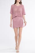 Sunday St. Tropez Leo Crochet Cover-Up Loose Top