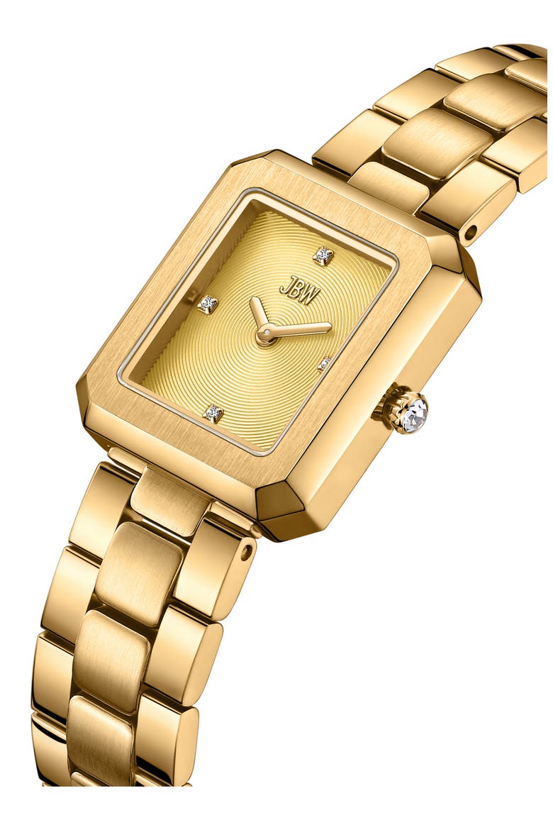 Arc Single Essential Lab Created Diamond Bracelet Watch, 23mm, Alternate, color, 18K GOLD