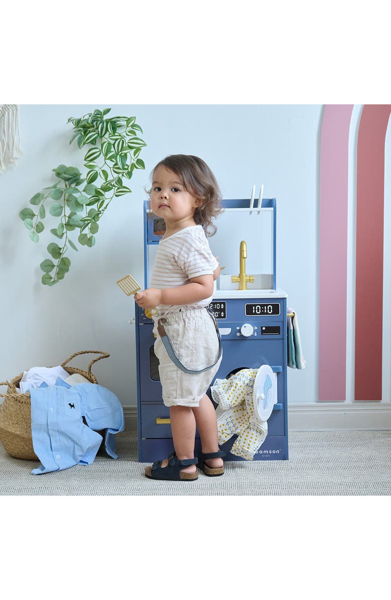 Teamson Kids Little Chef Lake Tahoe Play Kitchen & Accessories, Alternate, color, Blue