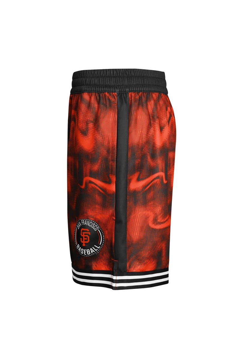 Outerstuff Youth Black/Orange San Francisco Giants Outfielder Shorts, Alternate, color, Black