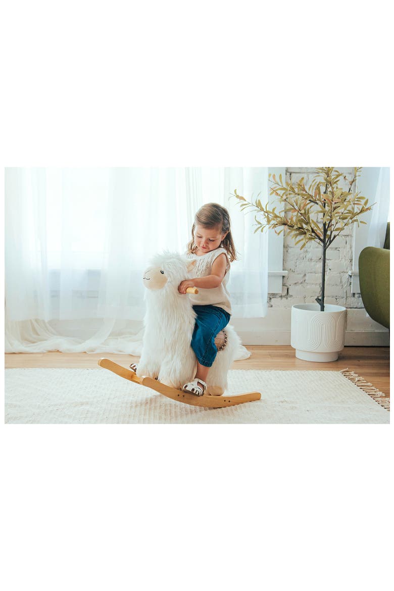Alpaca Rocker Toy, Alternate, color, MULTI