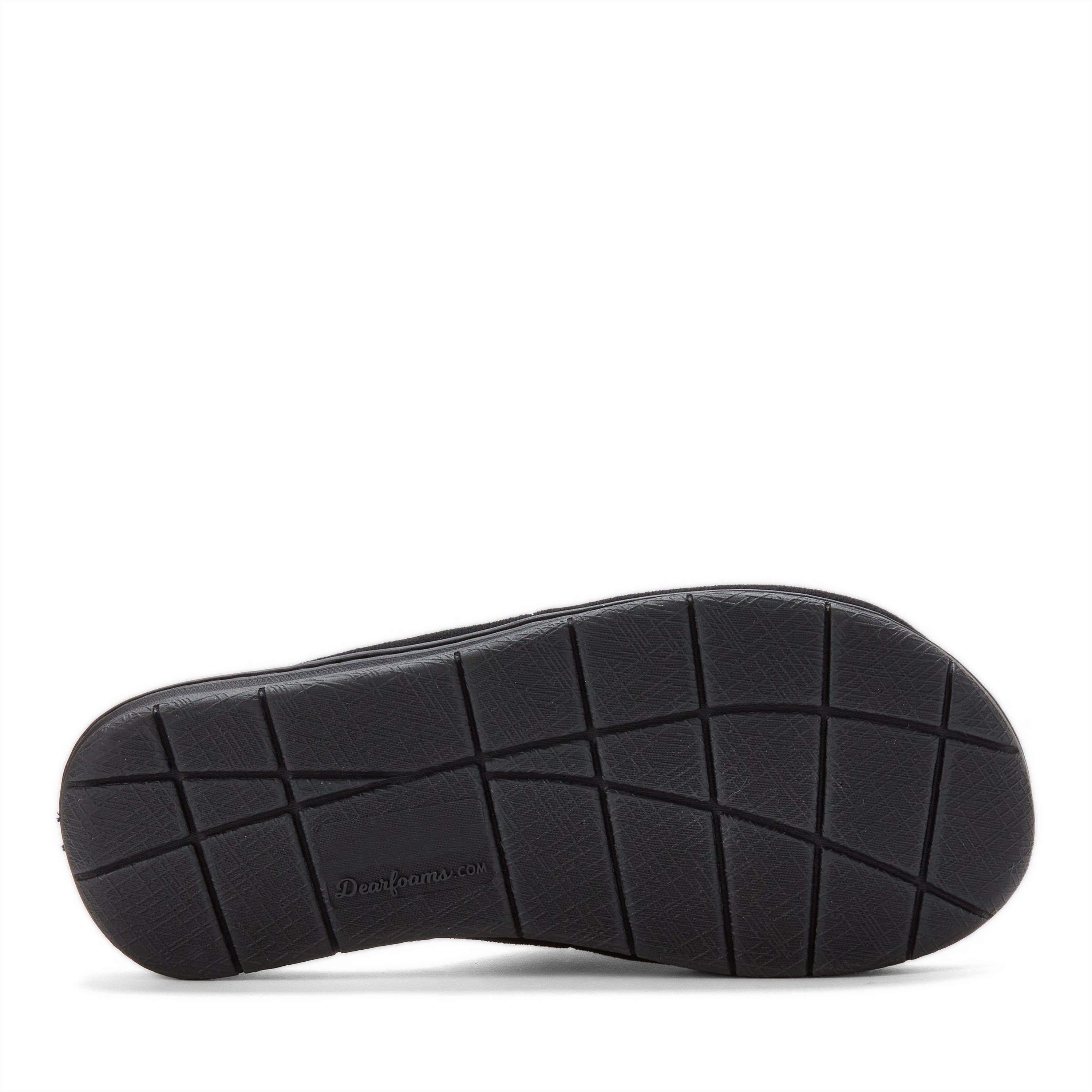 DEARFOAMS Mickey Terry Adjustable Shower Slide Slipper, Alternate, color, Black