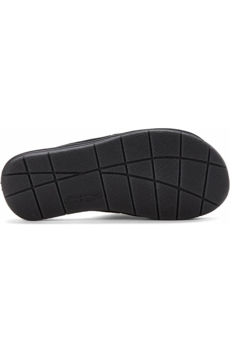 DEARFOAMS Mickey Terry Adjustable Shower Slide Slipper, Alternate, color, Black