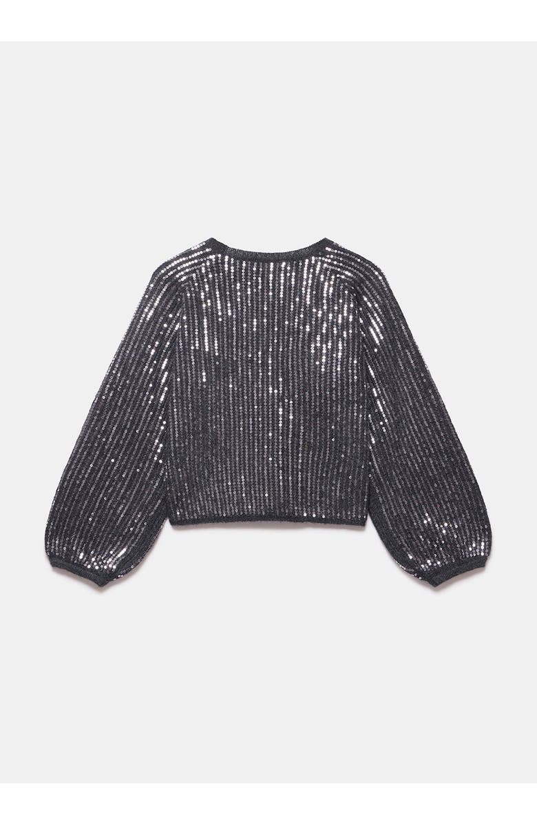 MINT VELVET Sequin Knit sweater, Alternate, color, Grey