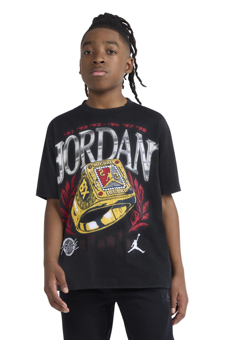 Kids' Skyline Rings Cotton Graphic T-Shirt, Alternate, color, OFF NOIR