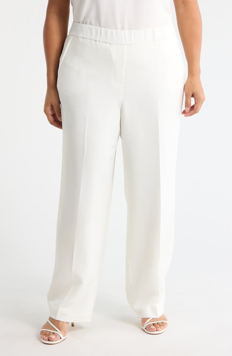 KASPER Gracie Pull-On Pant, Main, color, Vanilla Ice