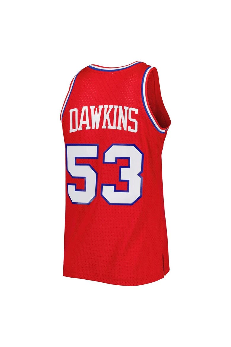 Men's Mitchell & Ness Darryl Dawkins Red Philadelphia 76ers Hardwood Classics 1979/80 Swingman Jersey, Alternate, color, Red