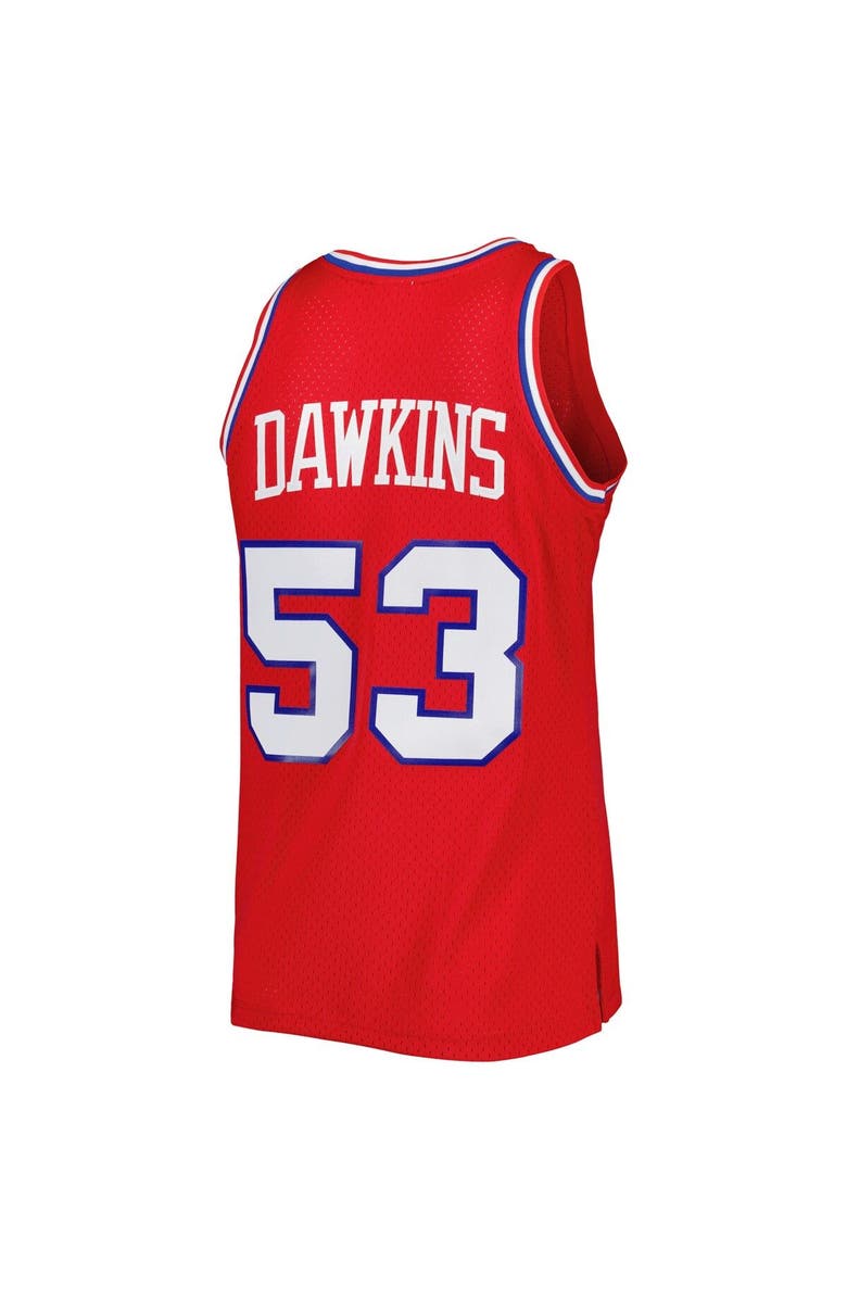 Mitchell & Ness Men's Mitchell & Ness Darryl Dawkins Red Philadelphia 76ers Hardwood Classics 1979/80 Swingman Jersey, Alternate, color, 