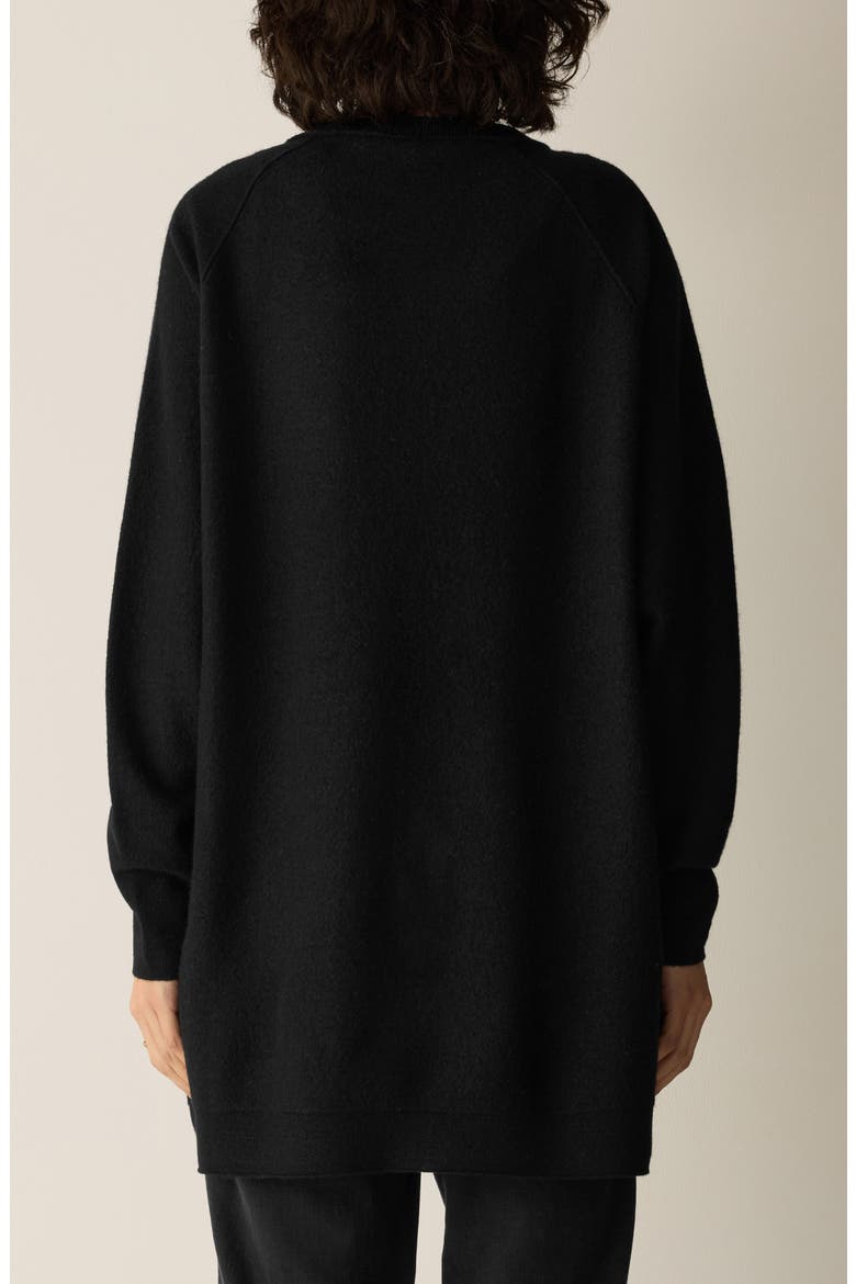 Long Wool Cardigan, Alternate, color, BLACK