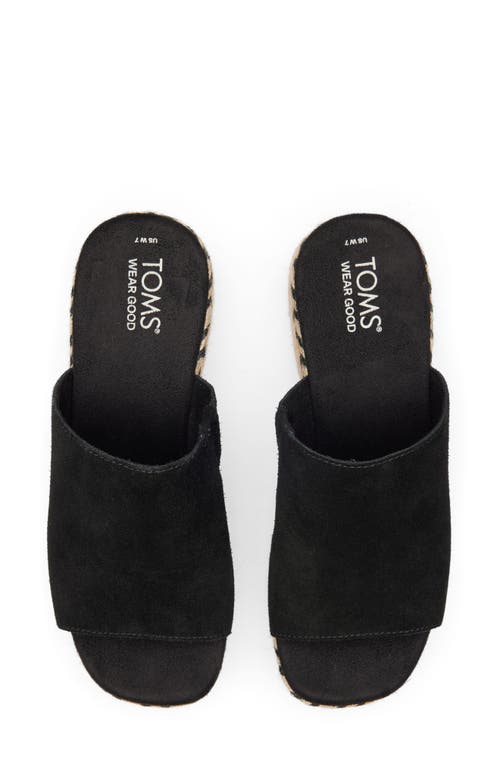 TOMS TOMS LAILAM ESPADRILLE PLATFORM SLIDE SANDAL
