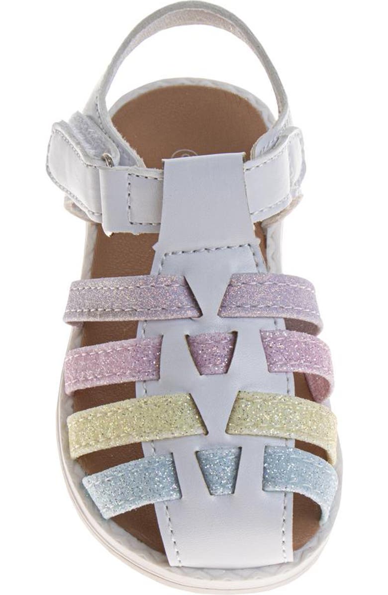 Laura Ashley Multicolor Straps Sandals, Alternate, color, White