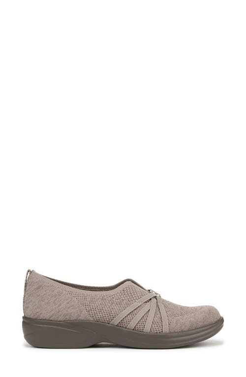 Bzees Women's Niche Knit Washable Slip On Flats In Taupe Knit