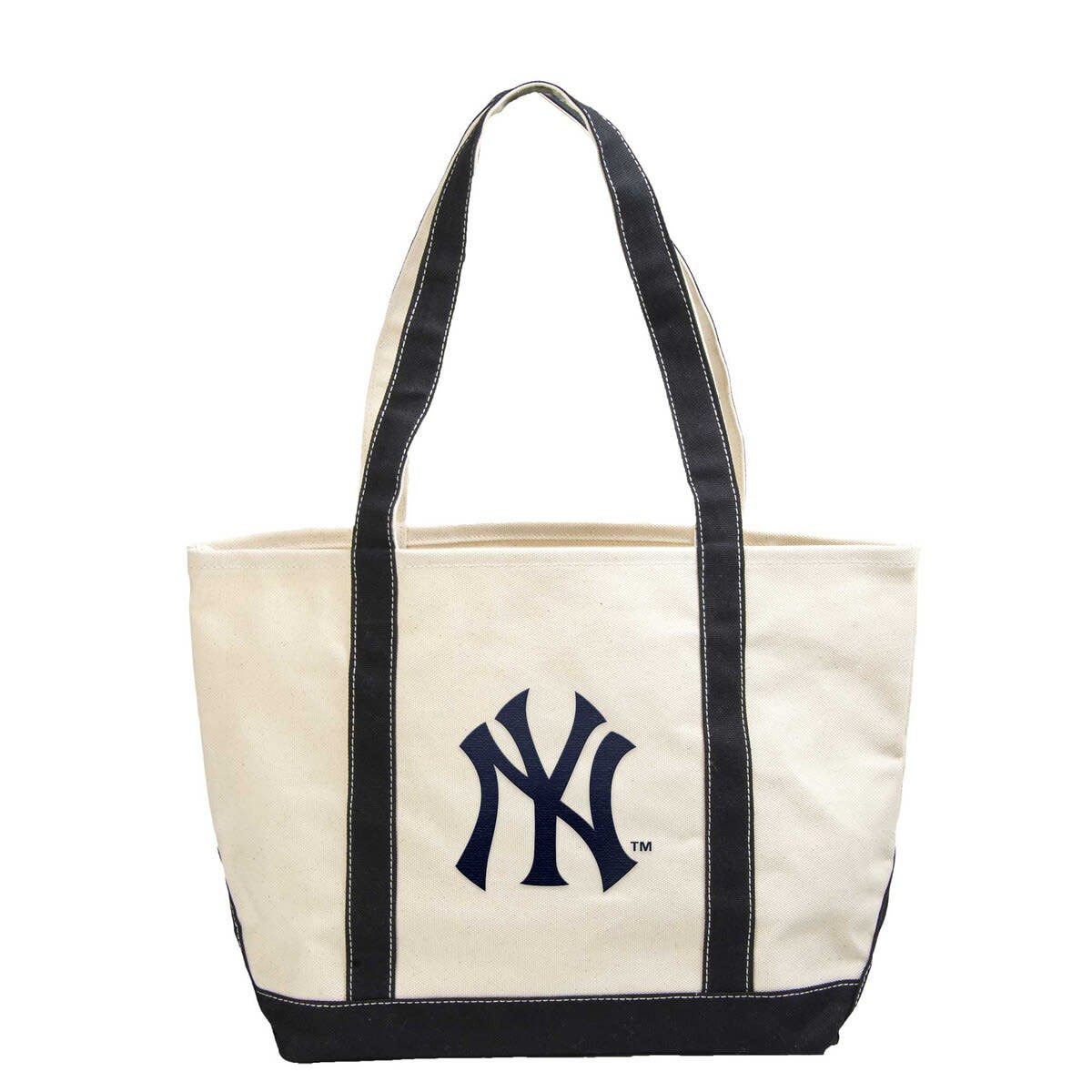LOGO BRANDS New York Yankees Canvas Tote Bag, Main, color, 