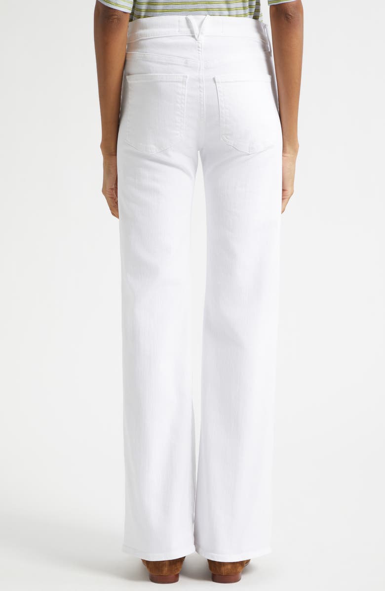 Veronica Beard Crosbie Mid Rise Wide Leg Jeans, Alternate, color, White
