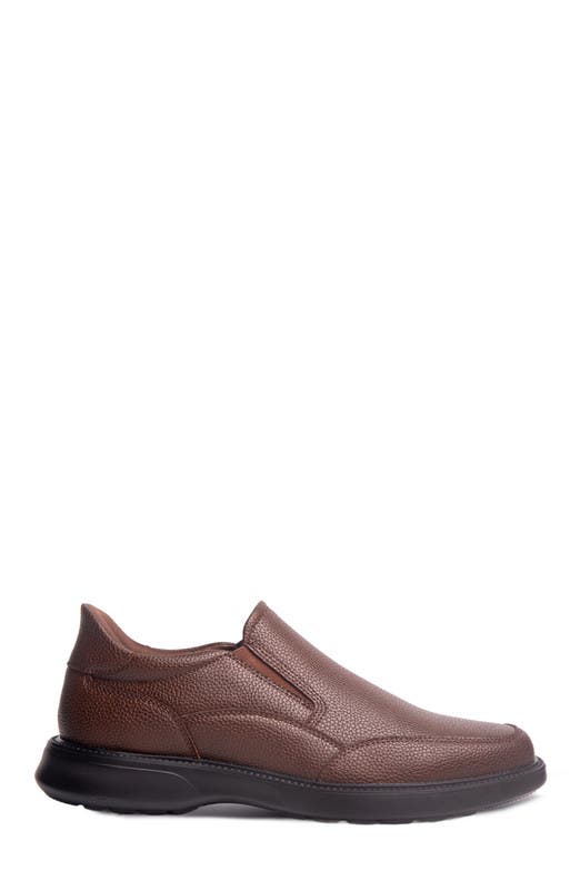 Chicago Road Hands-Free Slip On Technology  Loafers, Alternate, color, Brown Grainy Leather