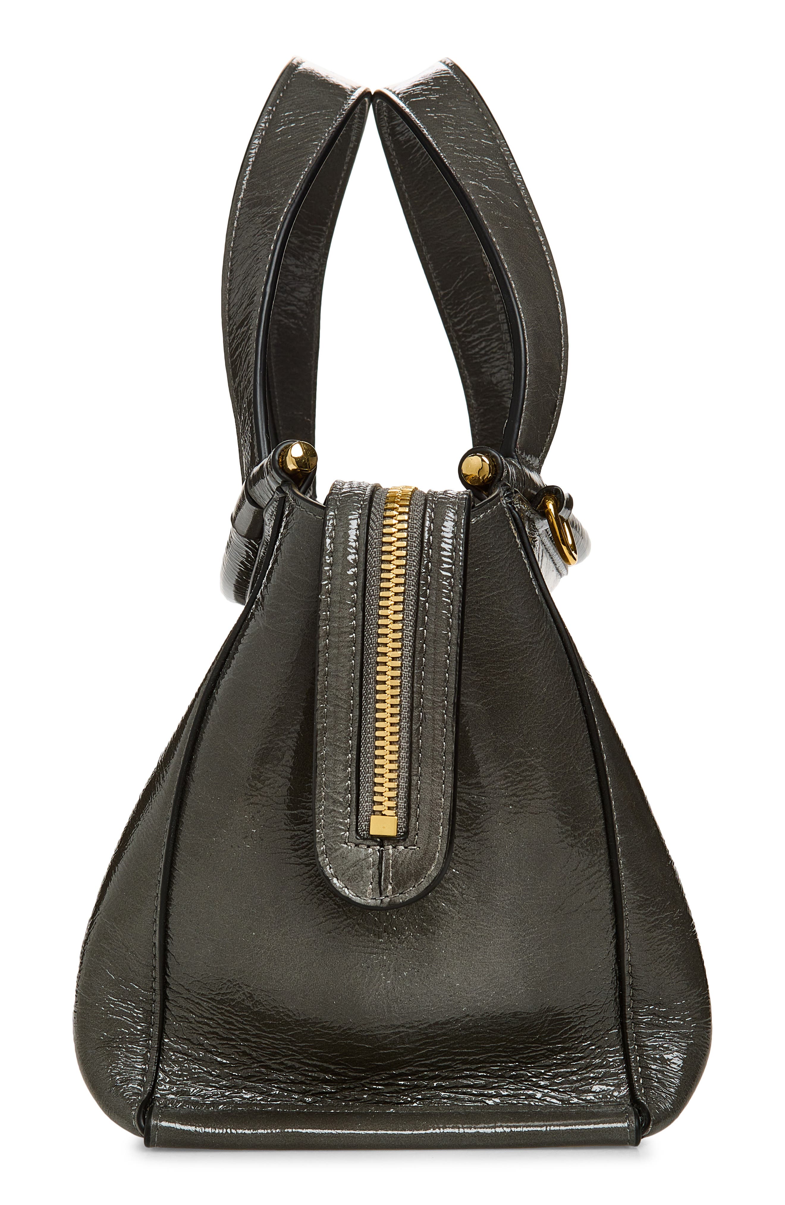 Ida Leather Top Handle Bag, Alternate, color, CONCRETE GLAZE