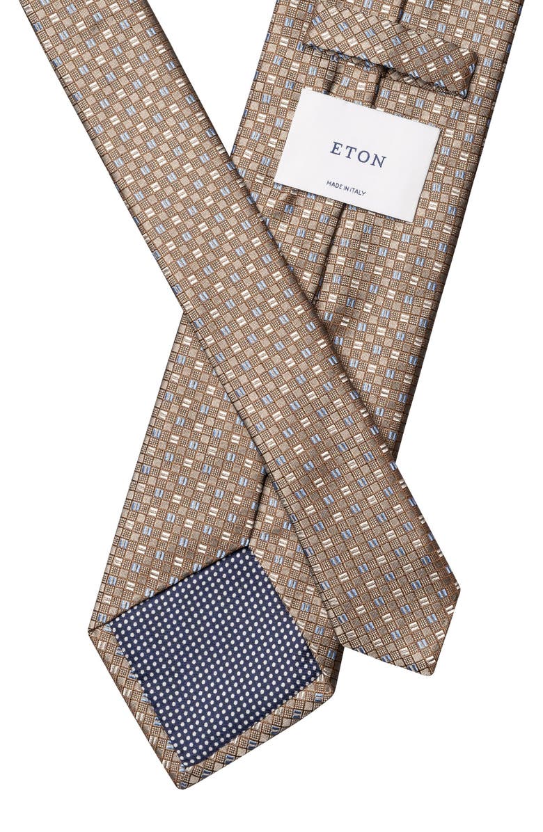 Eton Square Geometric Silk Tie, Alternate, color,