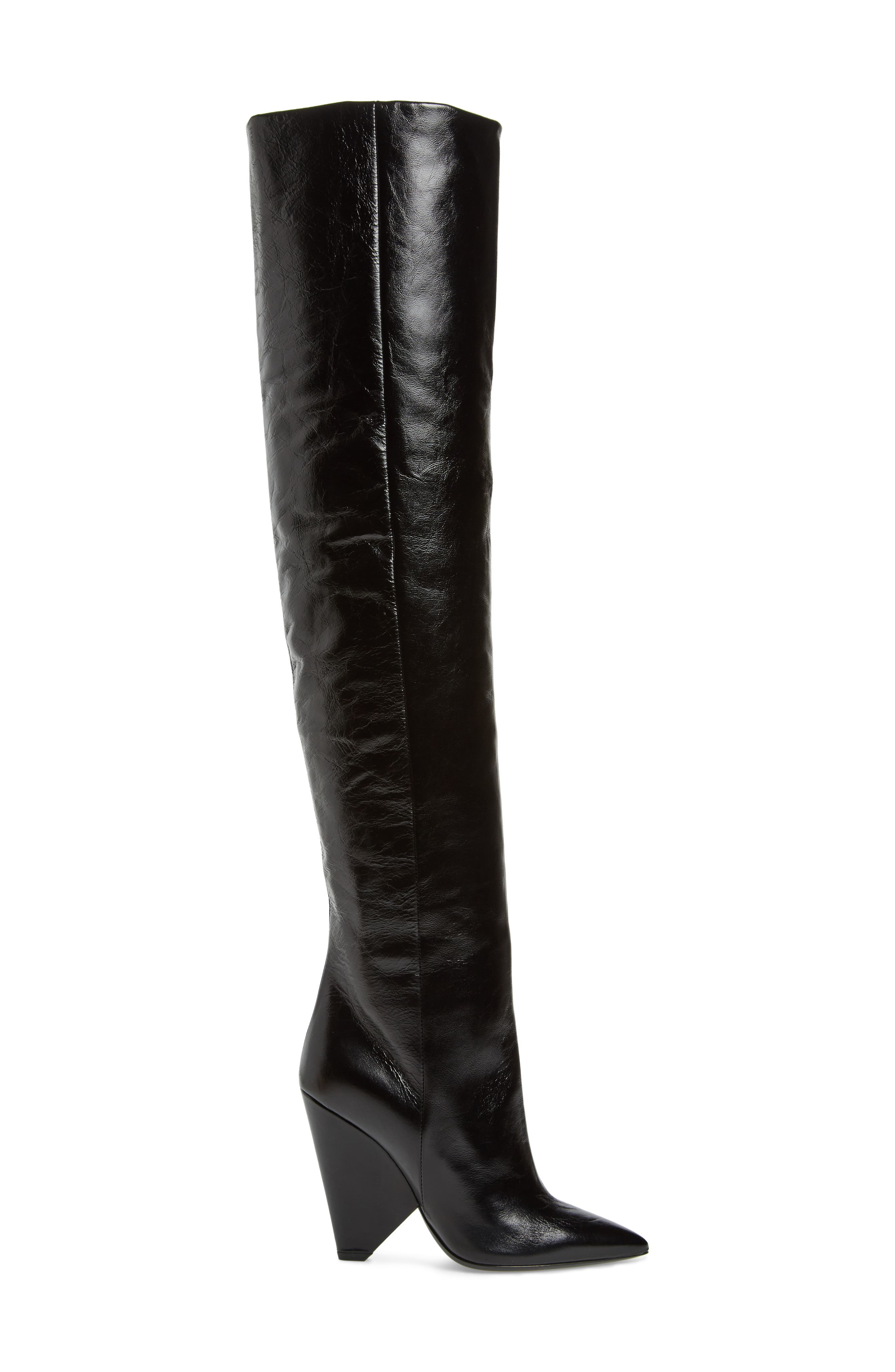 Saint Laurent Niki Over the Knee Boot, Alternate, color, 