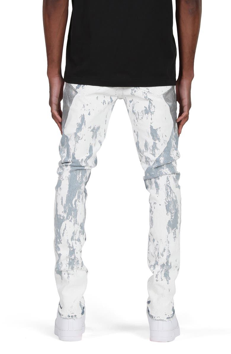 PURPLE BRAND Coated Stretch Skinny Jeans, Alternate, color, 