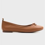 Forever & Always Shoes Florence Leather Ballerina Flats