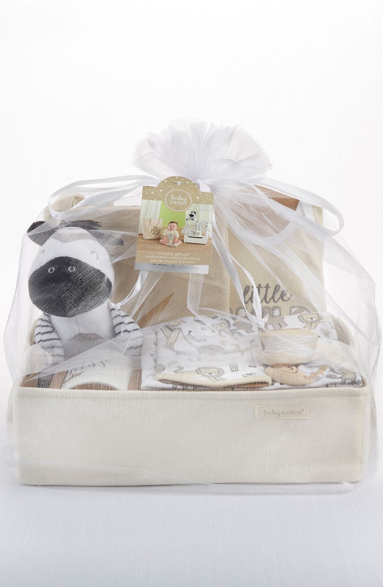 Baby Aspen Safari 9-Piece Baby Gift Set, Alternate, color, 