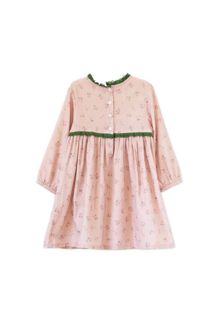 Priya Dress with Lace Trim, Alternate, color, Vintage Pink