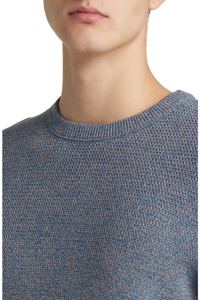 Dexter Marled Organic Cotton Blend Sweater, Alternate, color, BLUE MULTI