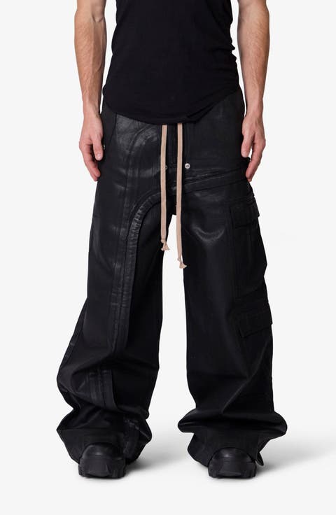 Rave Waxed Oversize Cargo Pocket Pants