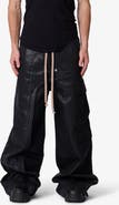 mnml Rave Waxed Oversize Cargo Pocket Pants