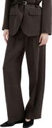 MANGO Pleated Pinstripe Suit Pants