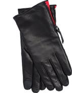 Echo Leather Glove With Zipper