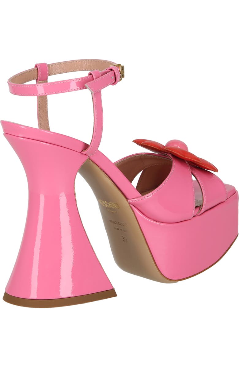 Moschino Flower Platform Sandal, Alternate, color,