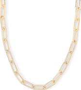 Melinda Maria Carrie Pavé Chain Link Necklace