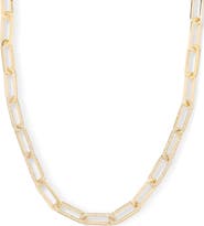 Melinda Maria Carrie Pavé Chain Link Necklace