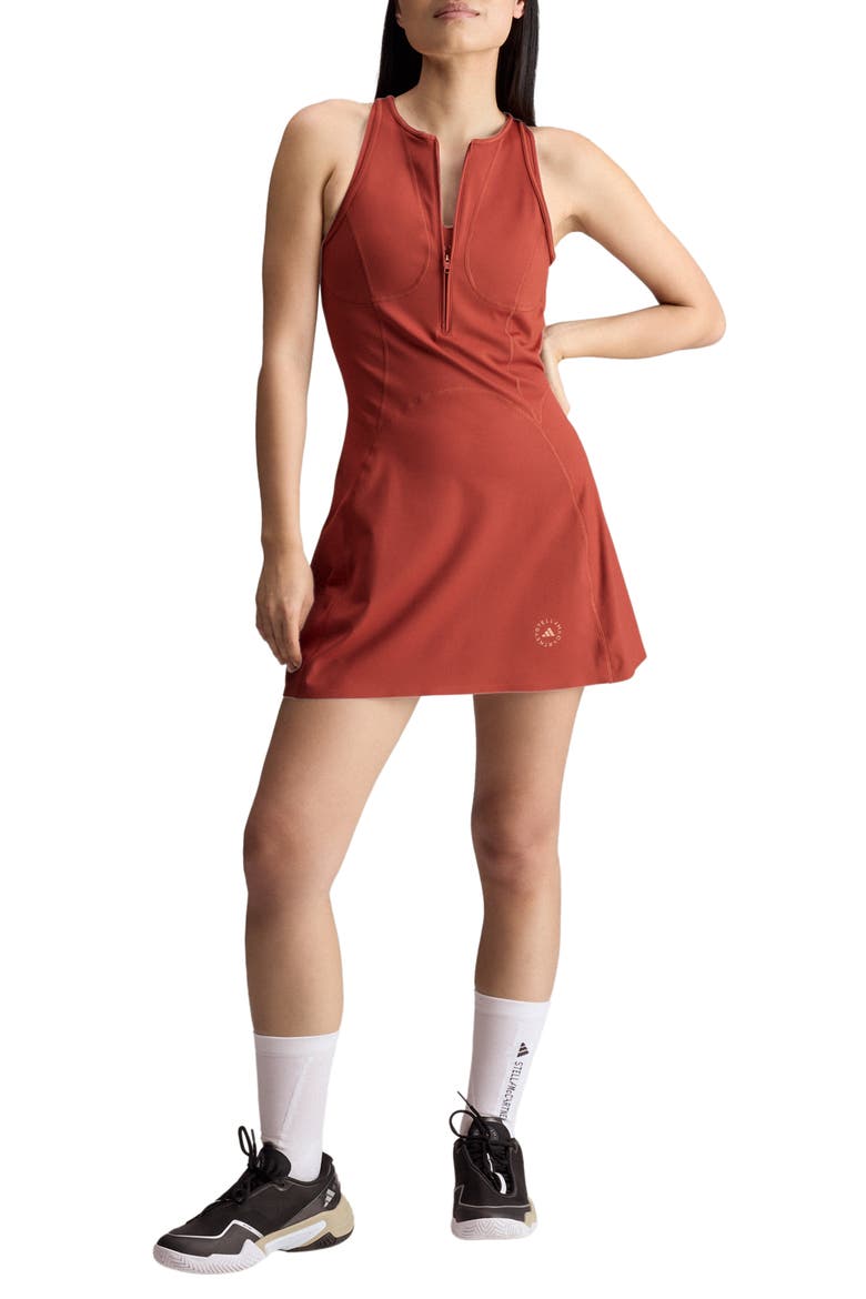 Performance Racerback Dress, Main, color, BURNT SIENNA/
