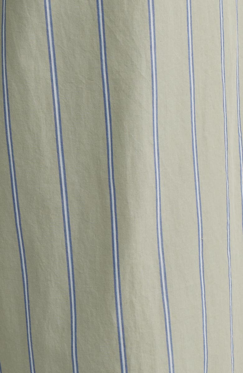 Nordstrom Stripe Woven Cotton Poplin Pajamas, Alternate, color, Green Seagrass Hip Stripe