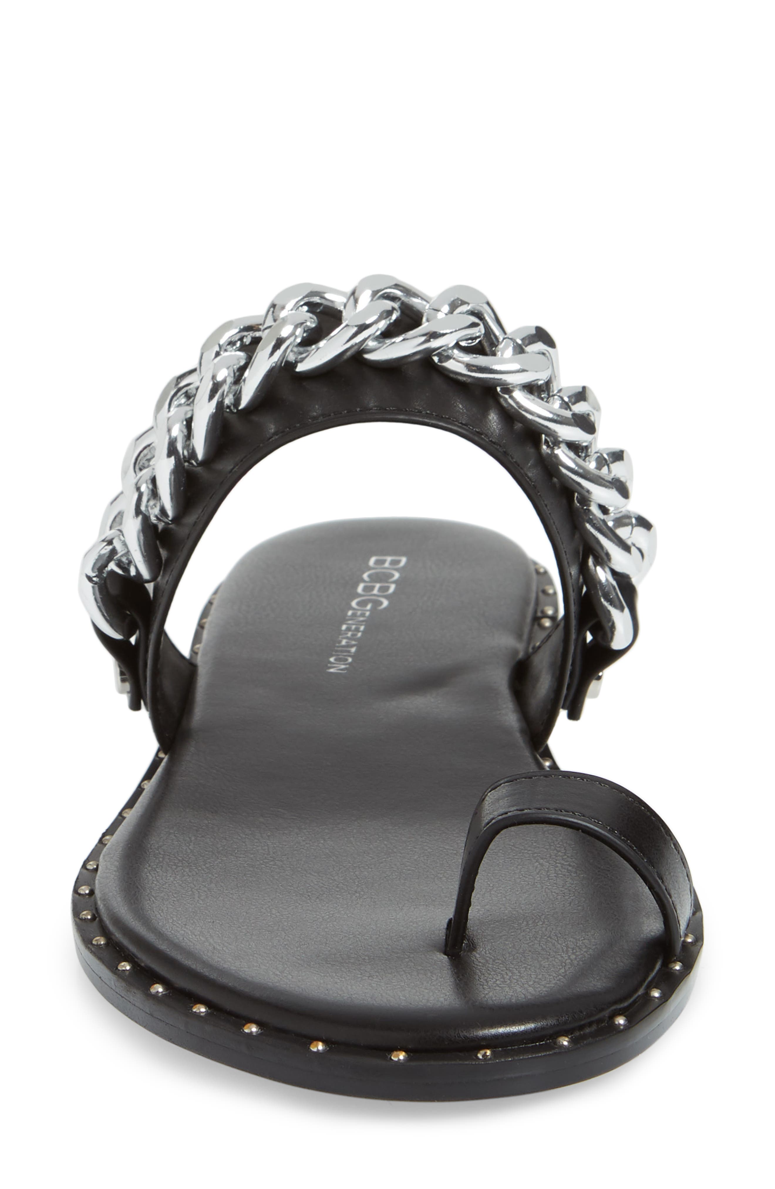 BCBG Zola Chain Slide Sandal, Alternate, color, 
